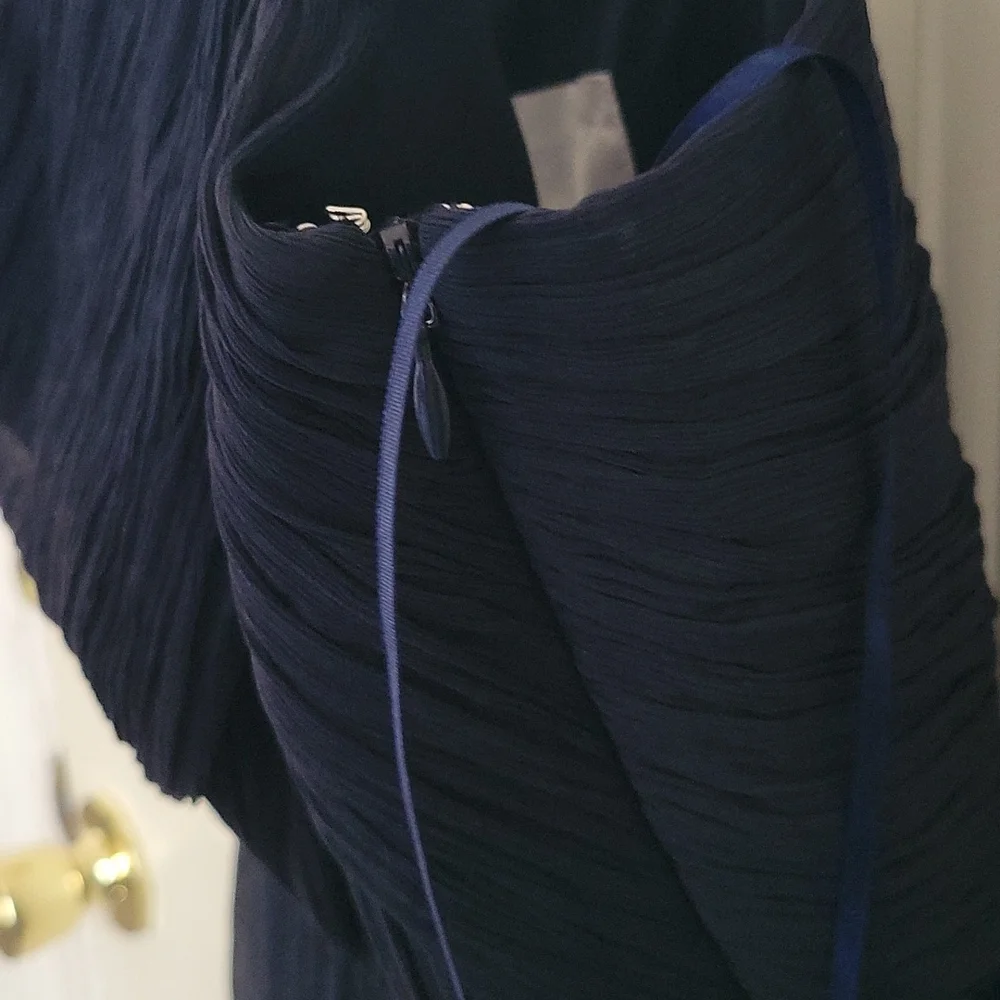 J. Crew silk pleated one shoulder mini dress‎ size 2